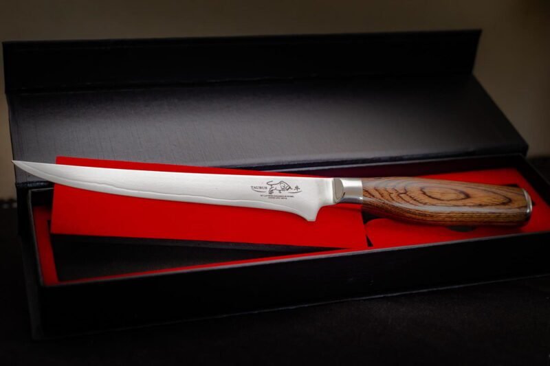 cuchillo acero damasco