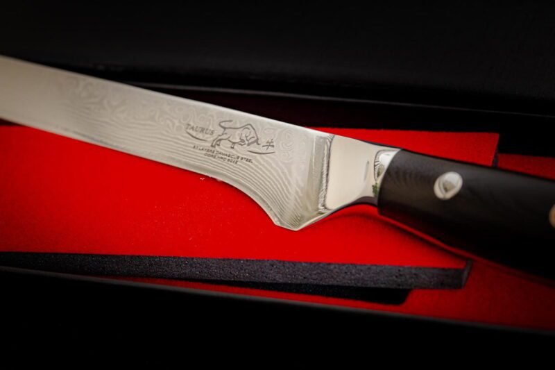 Cuchillo Deshuesar 6" Acero Damasco Mango G10 fibra carbono - Imagen 2