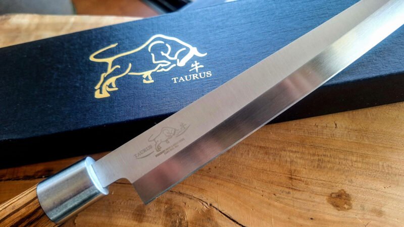 Cuchillo Sashimi - Yanagiba 40cm. Mango Zebra - Imagen 4