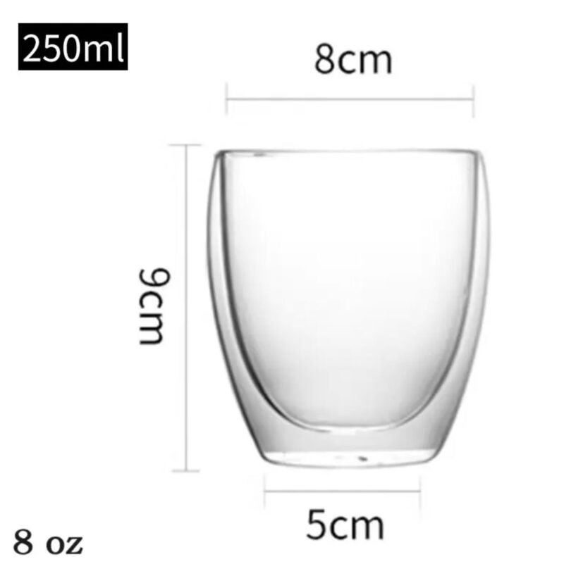 Set 6 Vasos 250 ml Vidrio Doble - Imagen 4