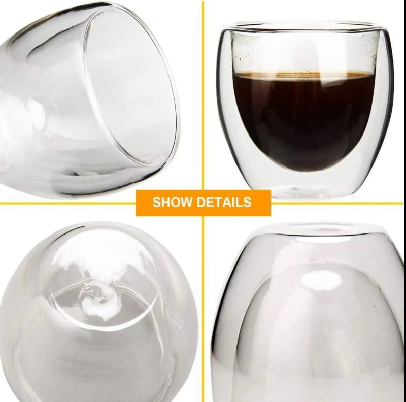 Set 6 Vasos 250 ml Vidrio Doble - Imagen 5